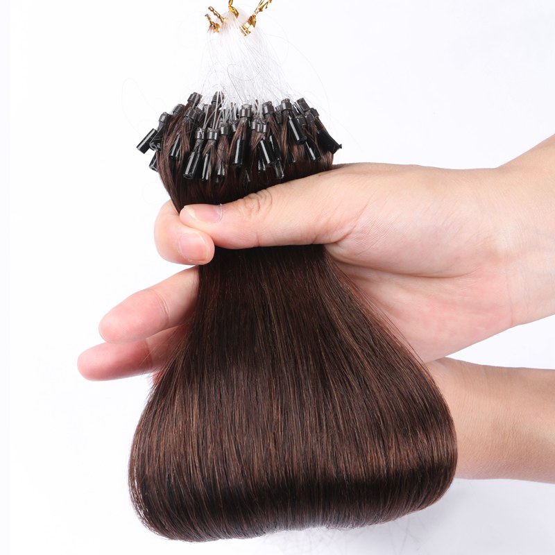 Hot Selling Micro Ring Hair Extensions Cuticle Aligend Raw Remy Micro Loop Hair Extensions